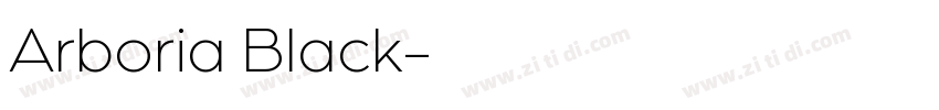 Arboria Black字体转换